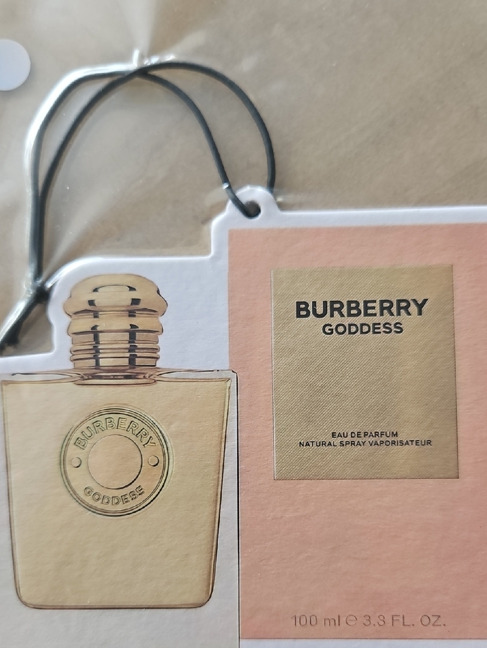 Car Freshener - Pink & Gold